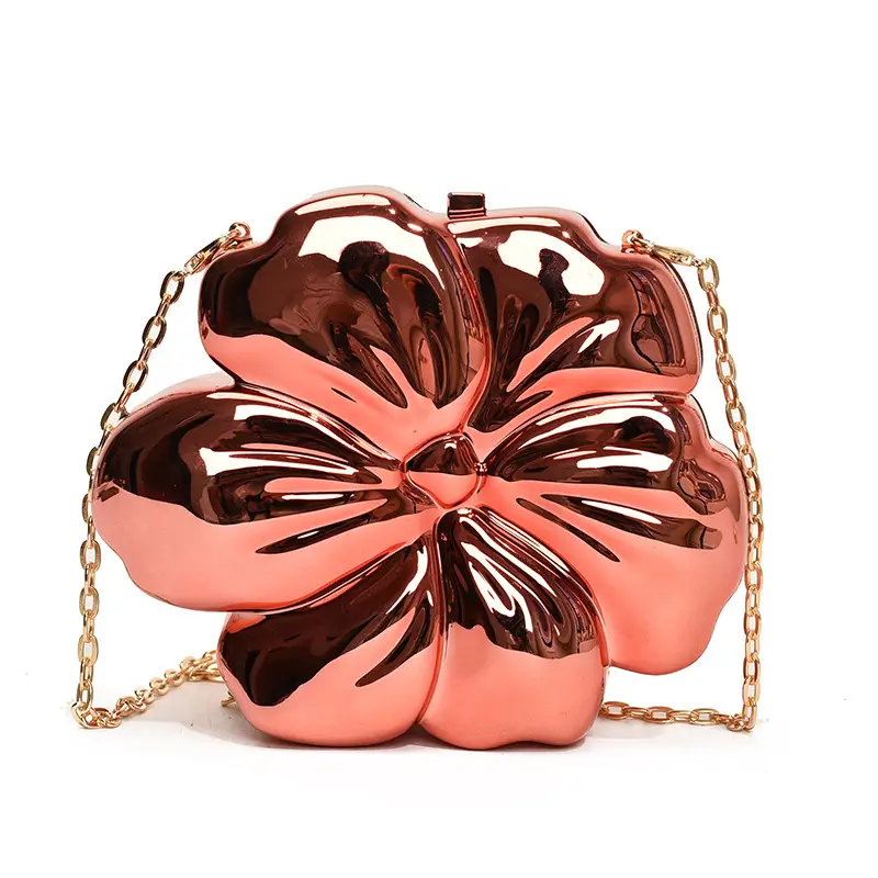 Women's 3D Floral Shoulder Messenger Bag Brown