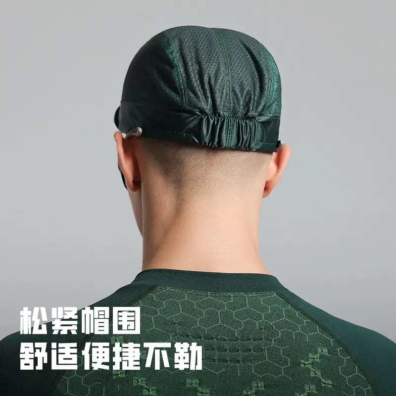 Men's Green Sunscreen Riding Cap with Neck Wrap - Image 10