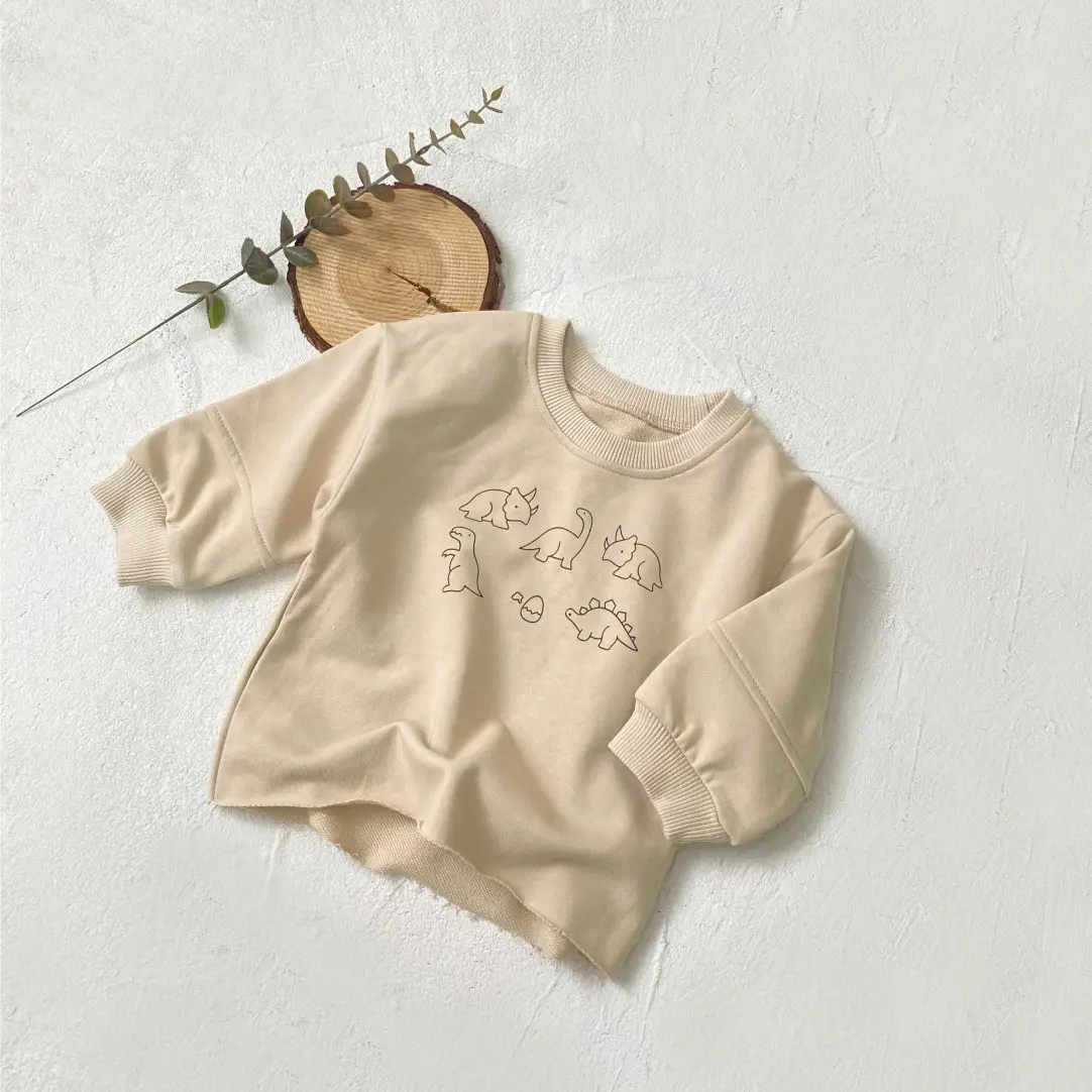 Girls Dinosaur Print Long Sleeve T-Shirt Set - Image 2