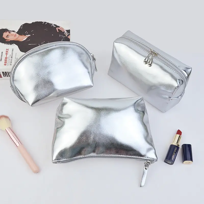 Portable Transparent Makeup Brush Storage Bag Pink Gold — feature 15