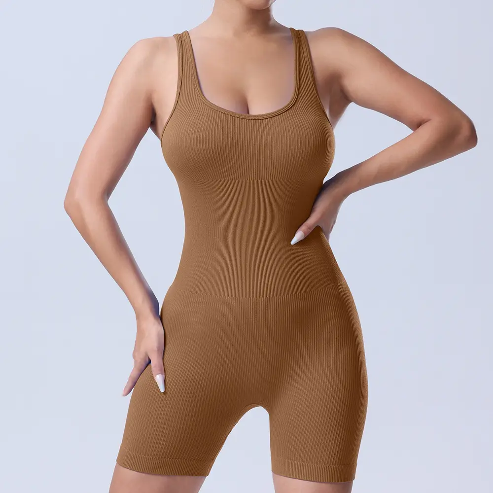 Peach Cross Back Yoga Pants for Women — feature 21