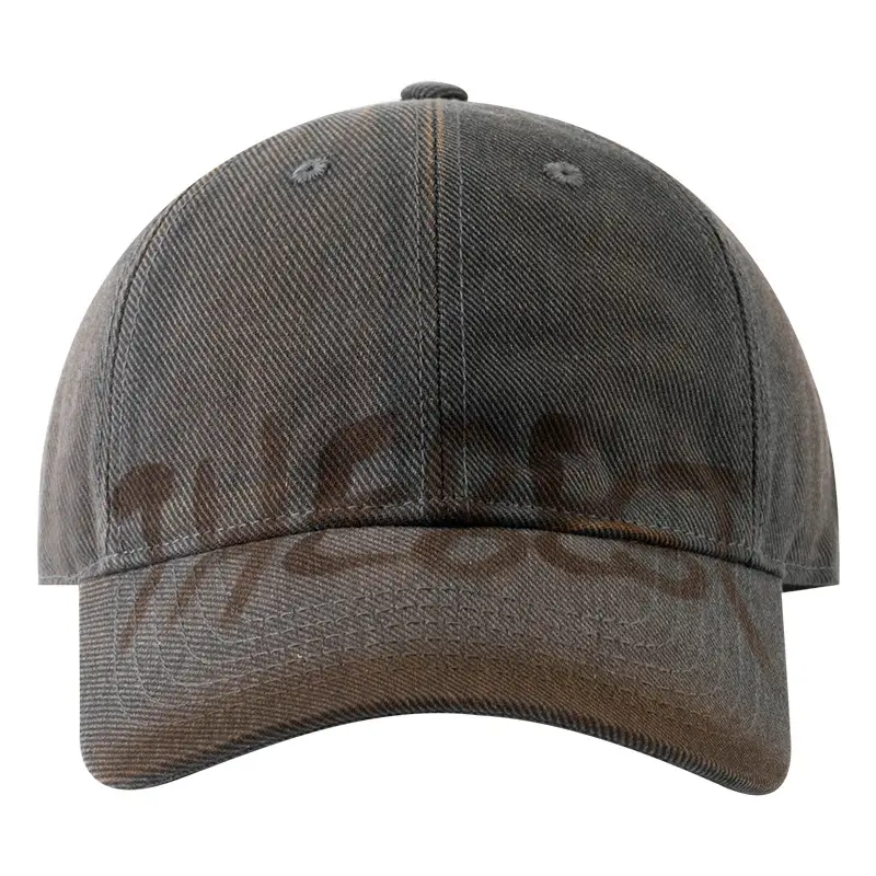 Washed Old American Casual Retro Big Head Waving Cap Showface Small Personality Letter Graffiti Fashion Baseball Cap - Image 10