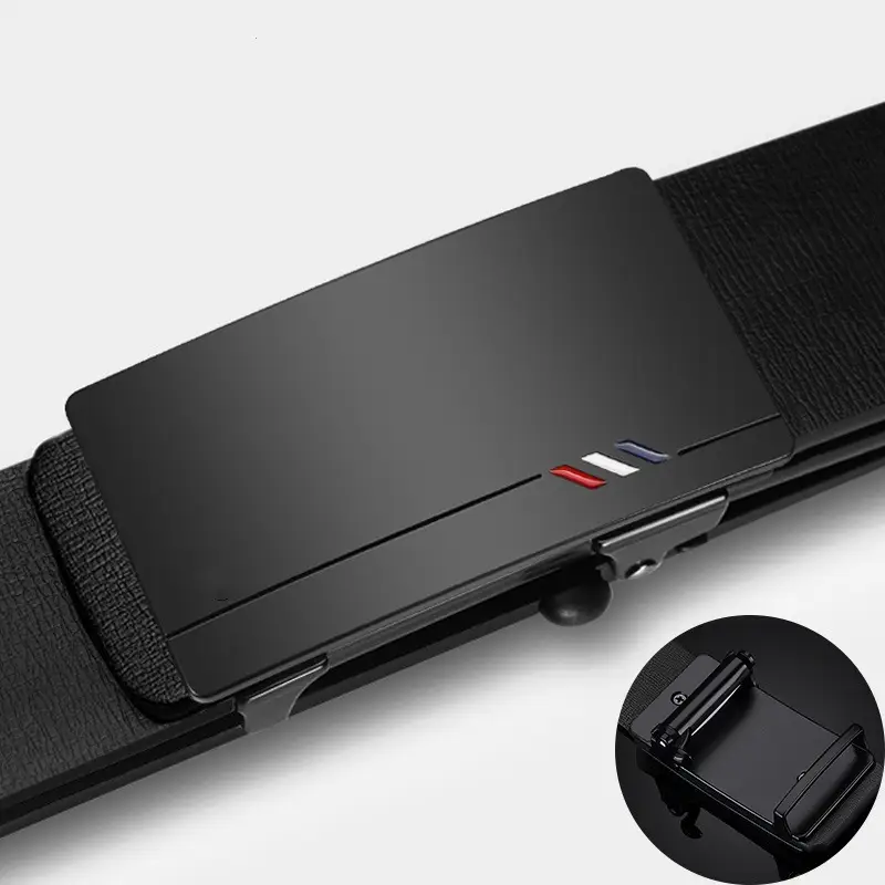 Men's Genuine Leather Belt with Automatic Buckle