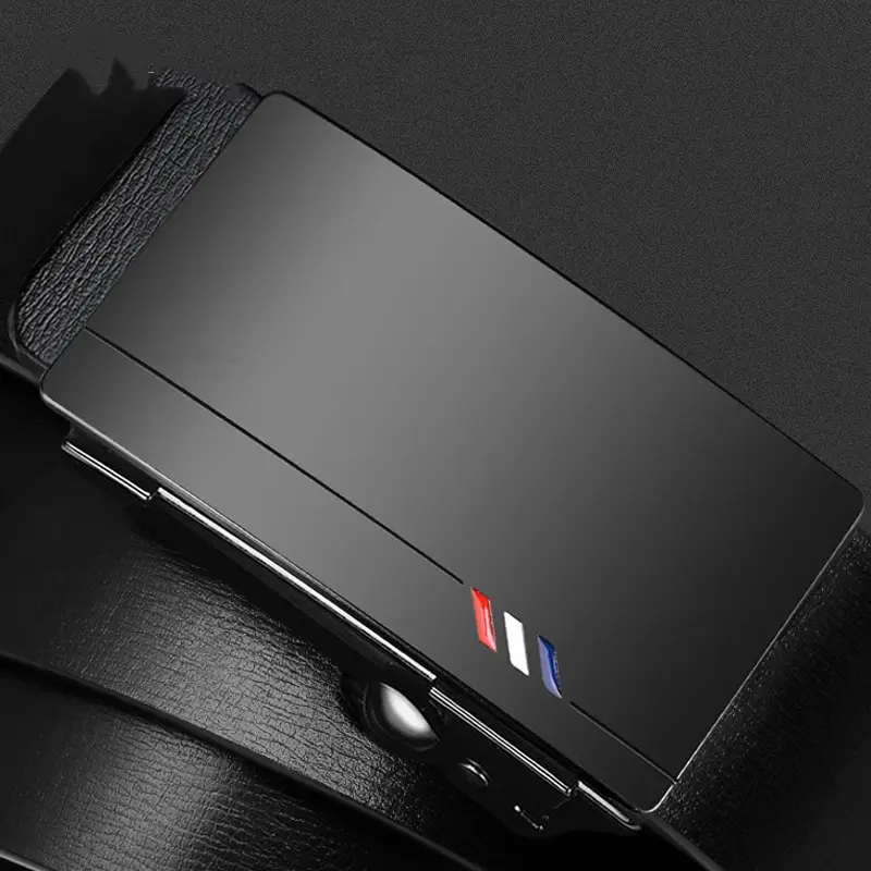 Men's Genuine Leather Belt with Automatic Buckle