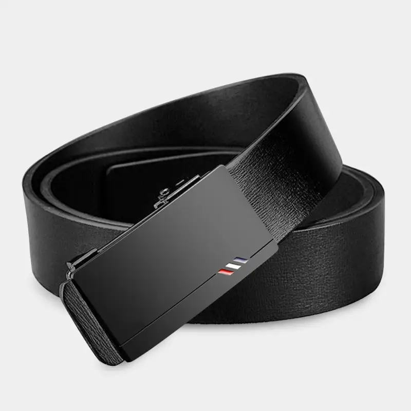Men's Genuine Leather Belt with Automatic Buckle