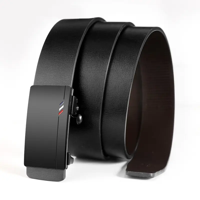 Men's Genuine Leather Belt with Automatic Buckle