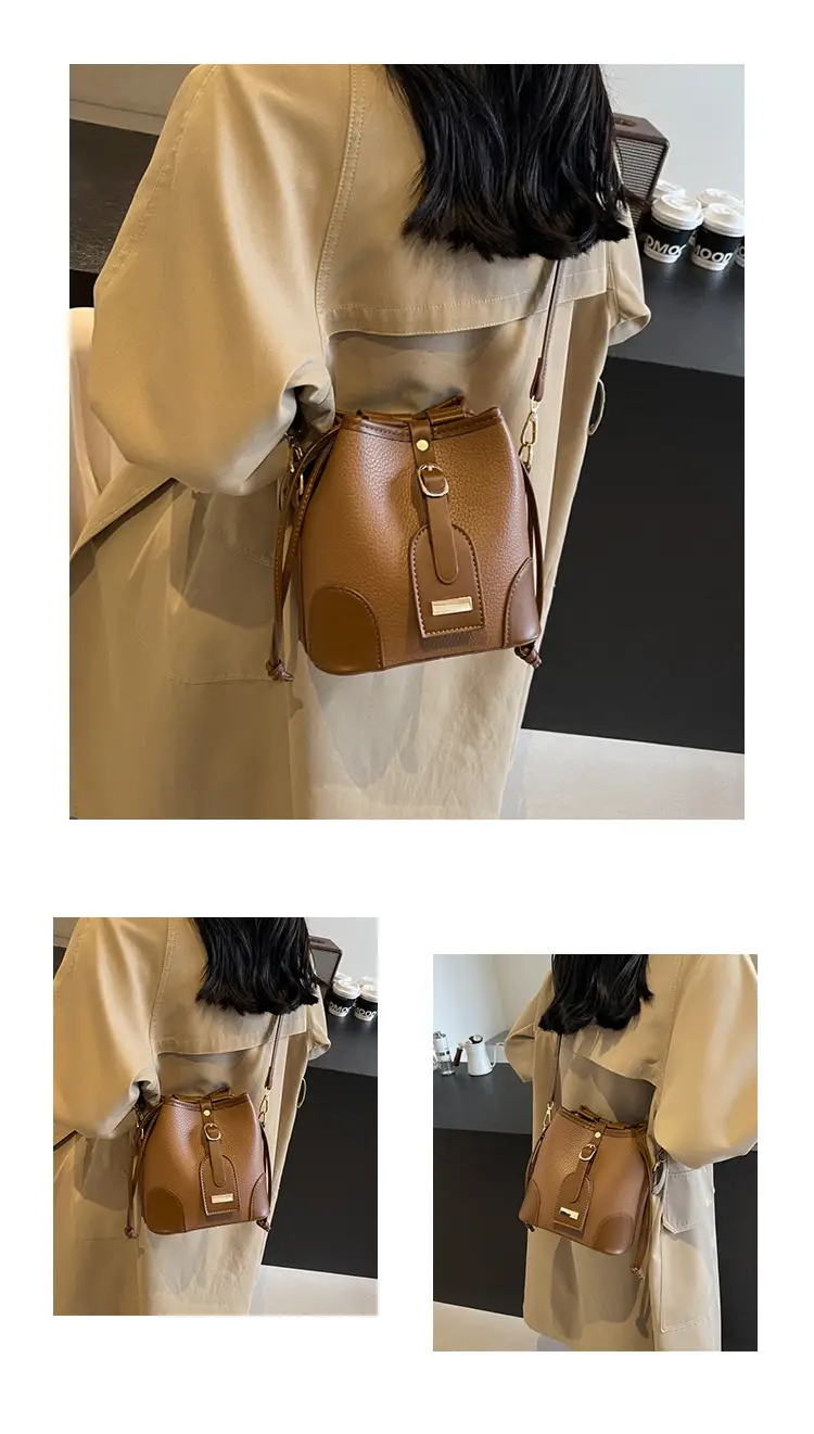 Vintage Brown Bucket Bag for Women 2024 — feature 11