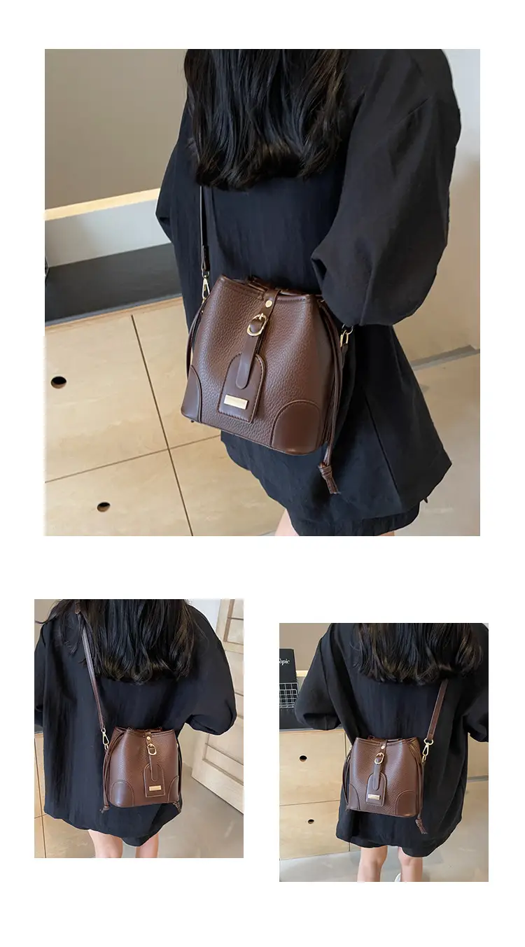 Vintage Brown Bucket Bag for Women 2024 — feature 12
