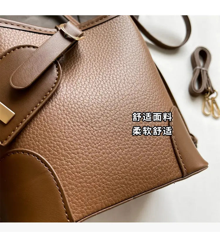 Vintage Brown Bucket Bag for Women 2024 — feature 5