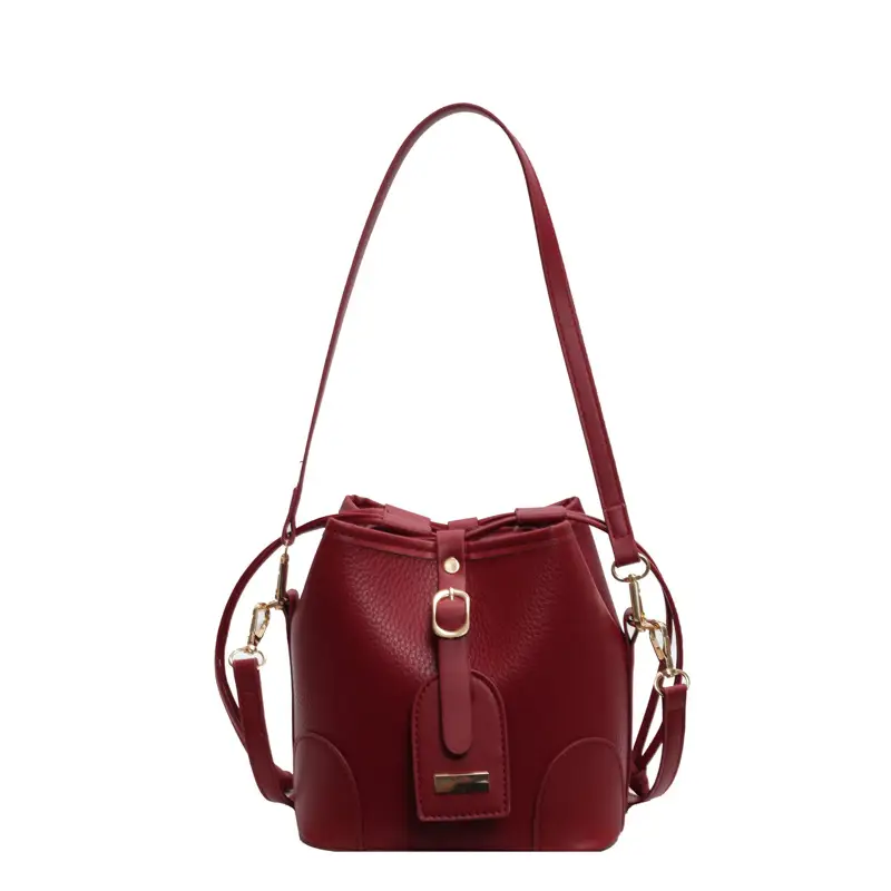Vintage Brown Bucket Bag for Women 2024 - Image 2