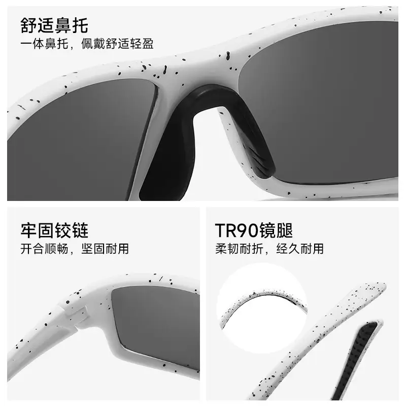 Men TR90 Polarized Sunglasses White 22.7g - Image 10