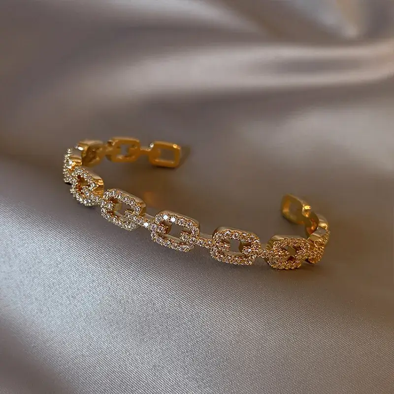 2024 Gold Zircon Cross Bracelet Light Luxury Design - Image 35