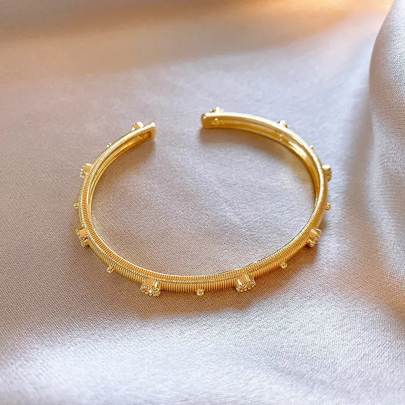 2024 Gold Zircon Cross Bracelet Light Luxury Design - Image 87