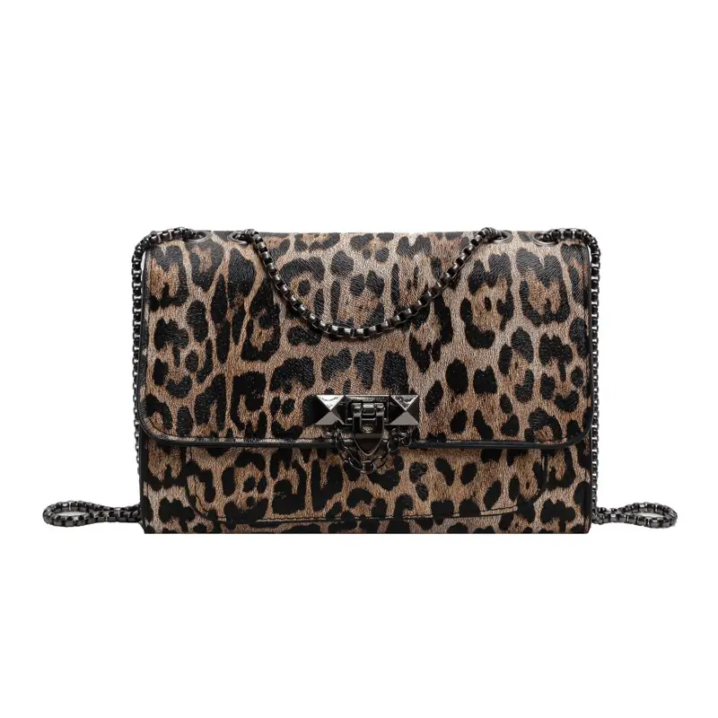 Retro Leopard Print Women's Shoulder Bag 2024
