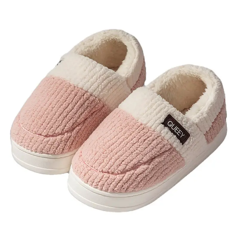 Women Cotton Slippers Warm Thick Non-slip Winter