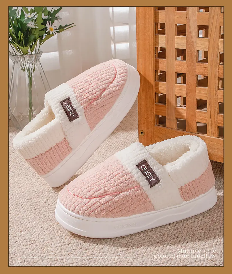 Women Cotton Slippers Warm Thick Non-slip Winter — feature 14