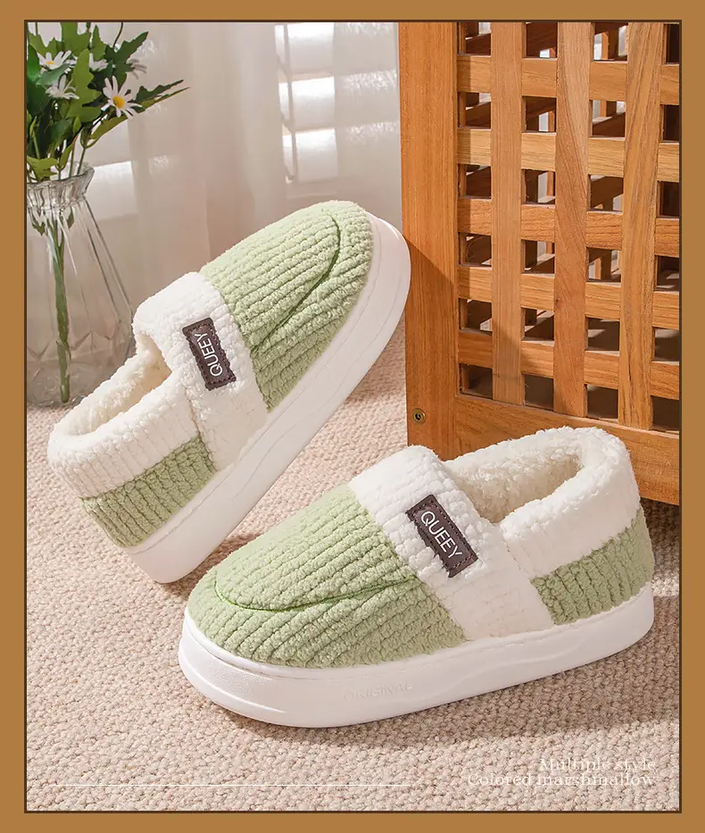 Women Cotton Slippers Warm Thick Non-slip Winter — feature 15