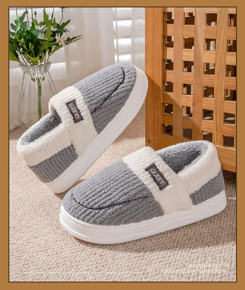 Women Cotton Slippers Warm Thick Non-slip Winter — feature 16