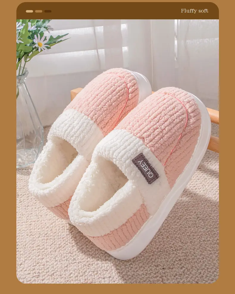 Women Cotton Slippers Warm Thick Non-slip Winter — feature 6