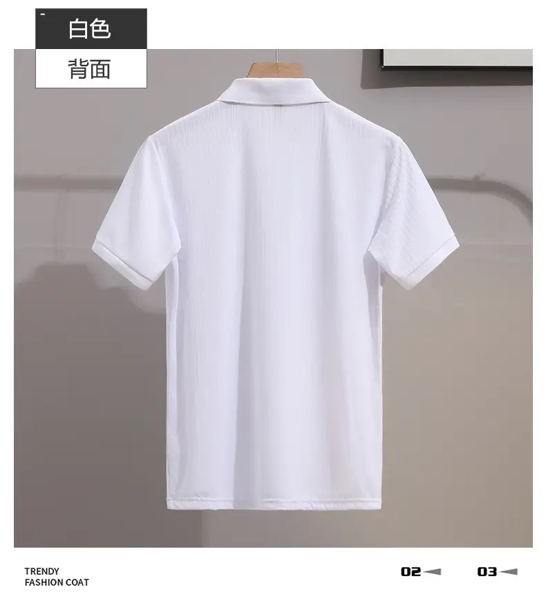 Men Classic Polo T-Shirt Cream Yellow Red Black — feature 10