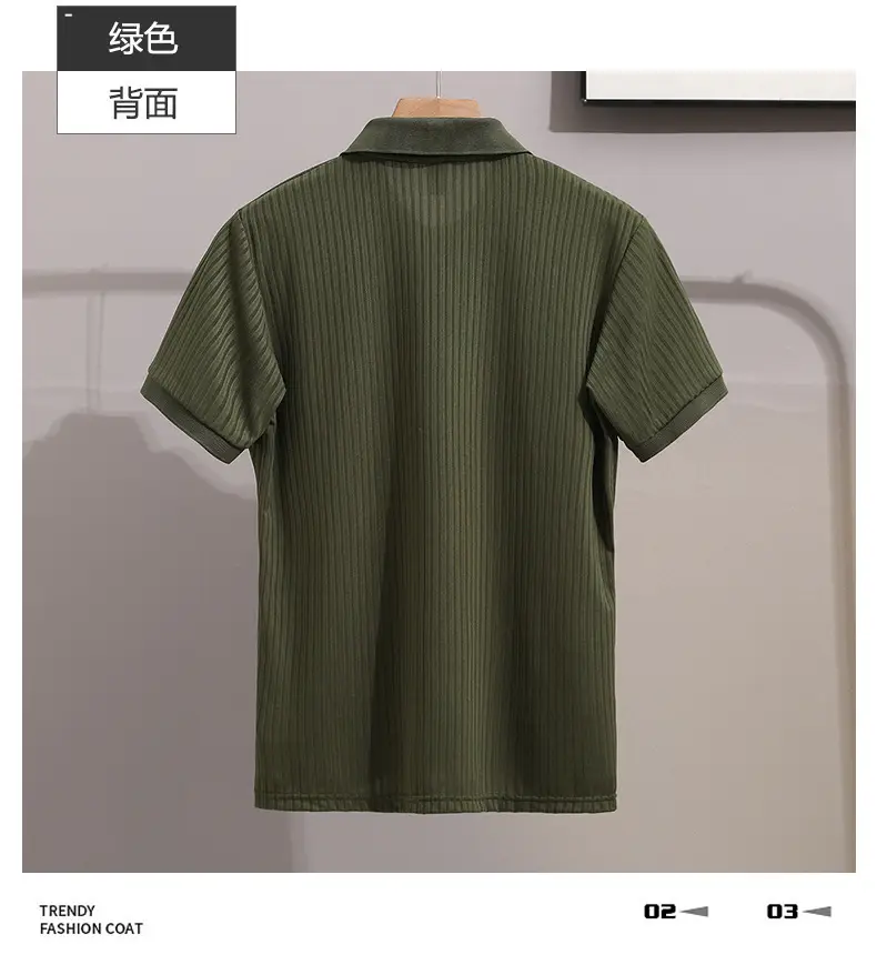 Men Classic Polo T-Shirt Cream Yellow Red Black — feature 16