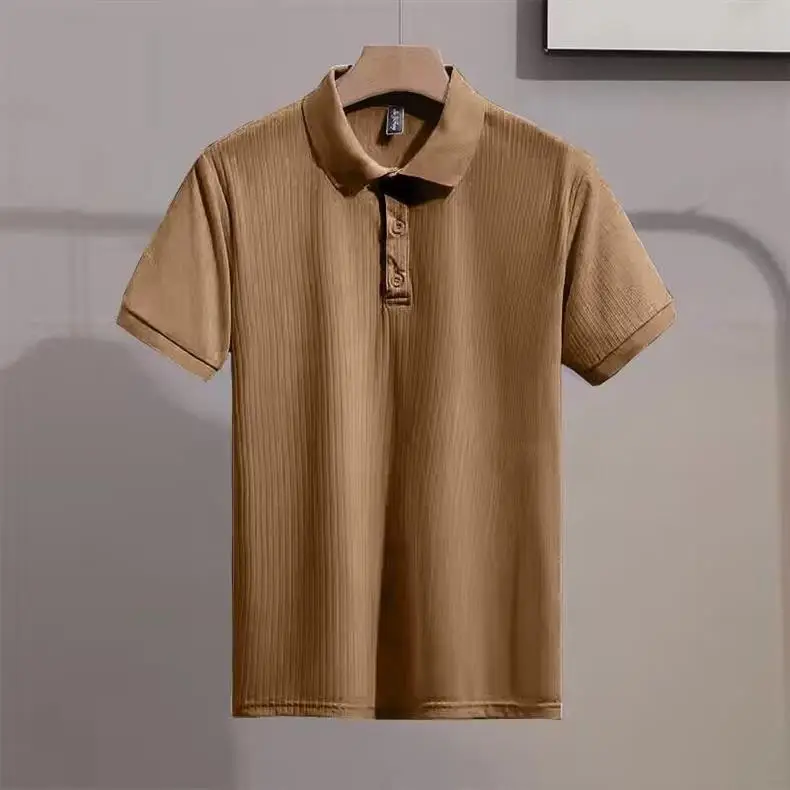 Men Classic Polo T-Shirt Cream Yellow Red Black — feature 21