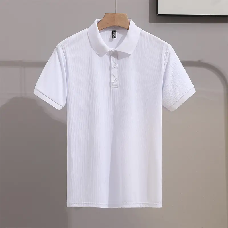 Men Classic Polo T-Shirt Cream Yellow Red Black - Image 2