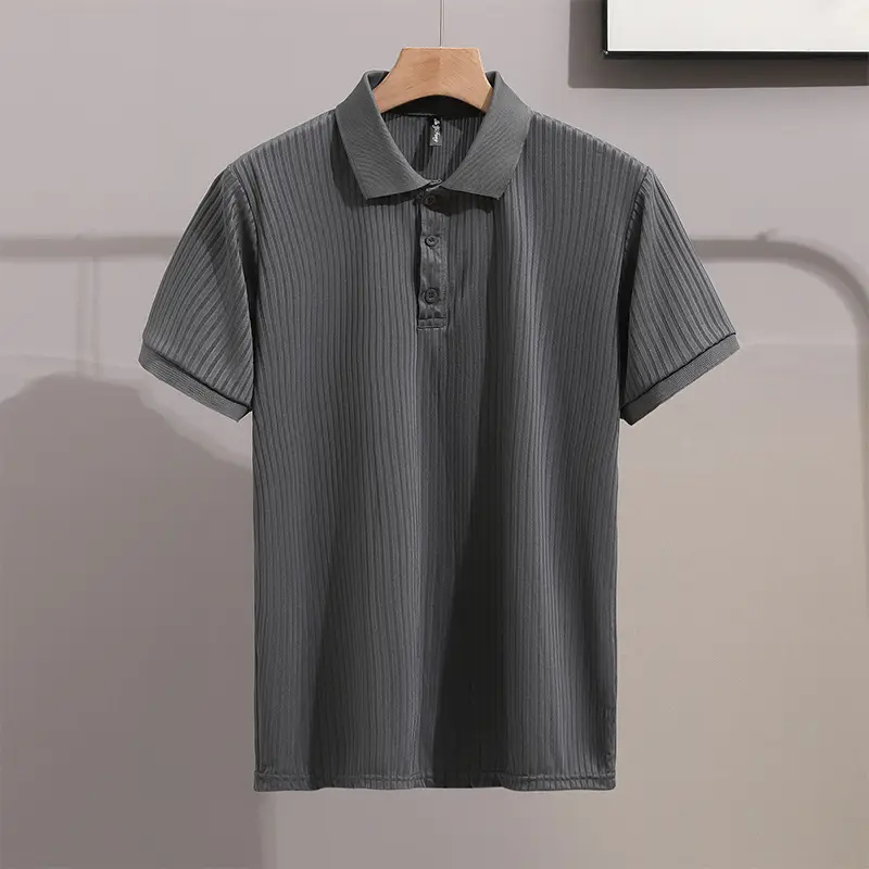 Men Classic Polo T-Shirt Cream Yellow Red Black - Image 5