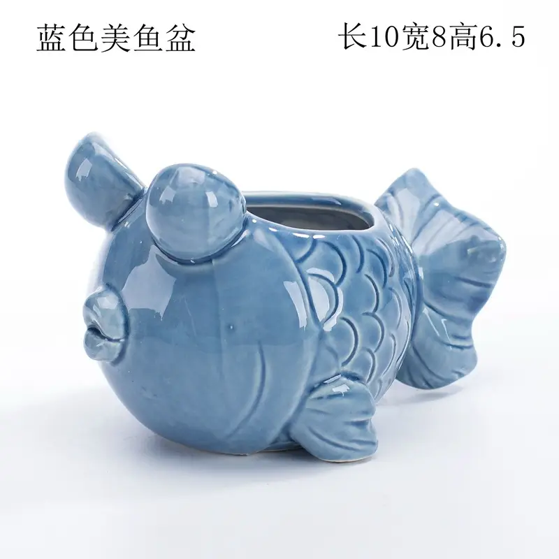 Ocean Fleshy Flower Pot Ornaments Cute Cartoon Whale Shell Meat Plant Small Flower Pot Cross-border Special for Wholesale — feature 12