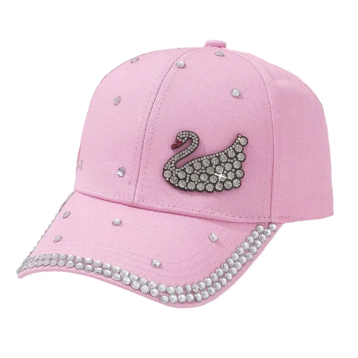 Women's Rhinestone Swan Cap Sunshade Party Wear