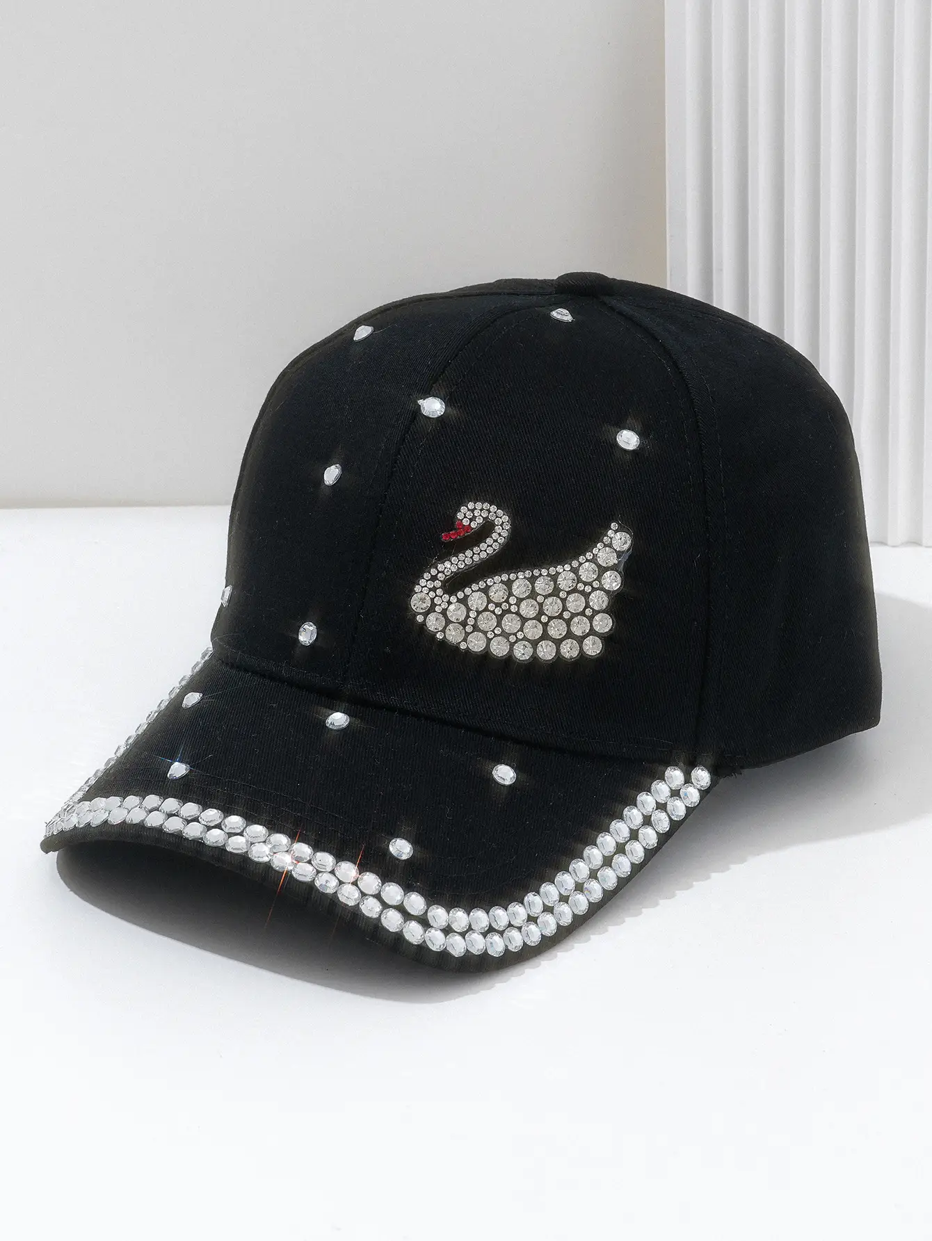 Women's Rhinestone Swan Cap Sunshade Party Wear — feature 2