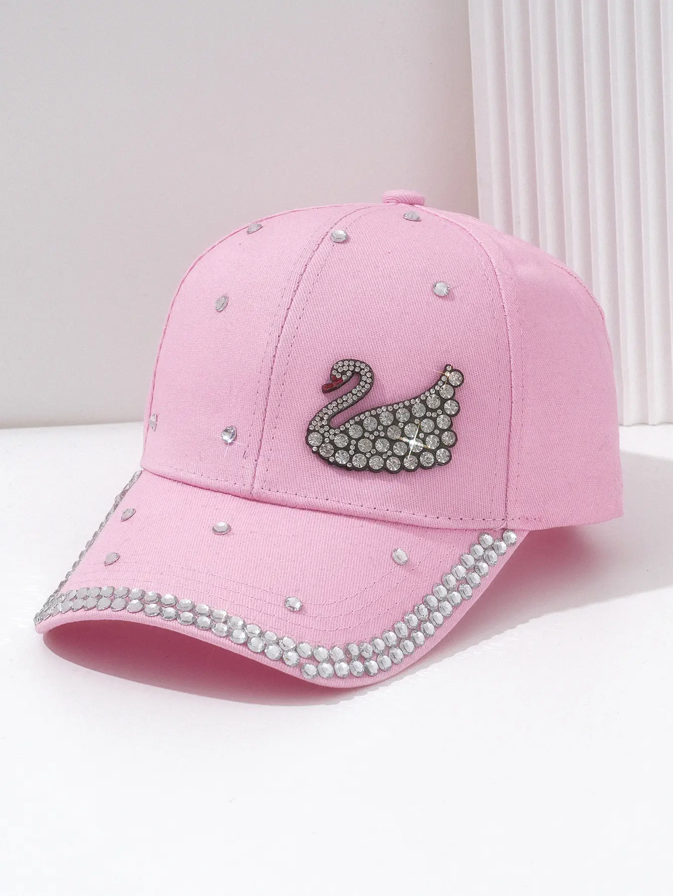 Women's Rhinestone Swan Cap Sunshade Party Wear — feature 6