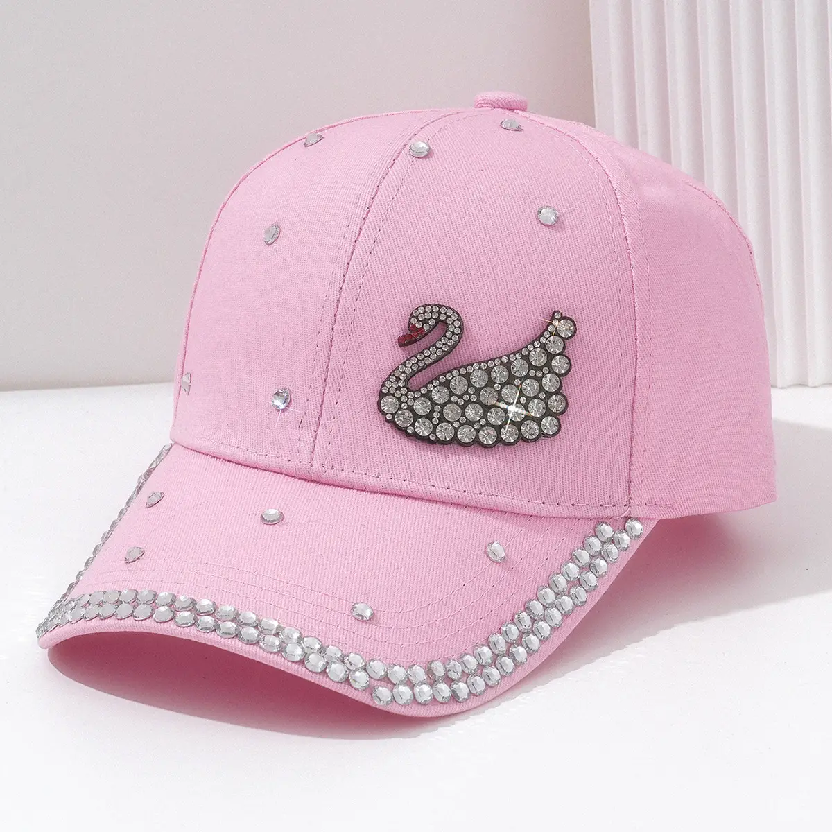 Women's Rhinestone Swan Cap Sunshade Party Wear