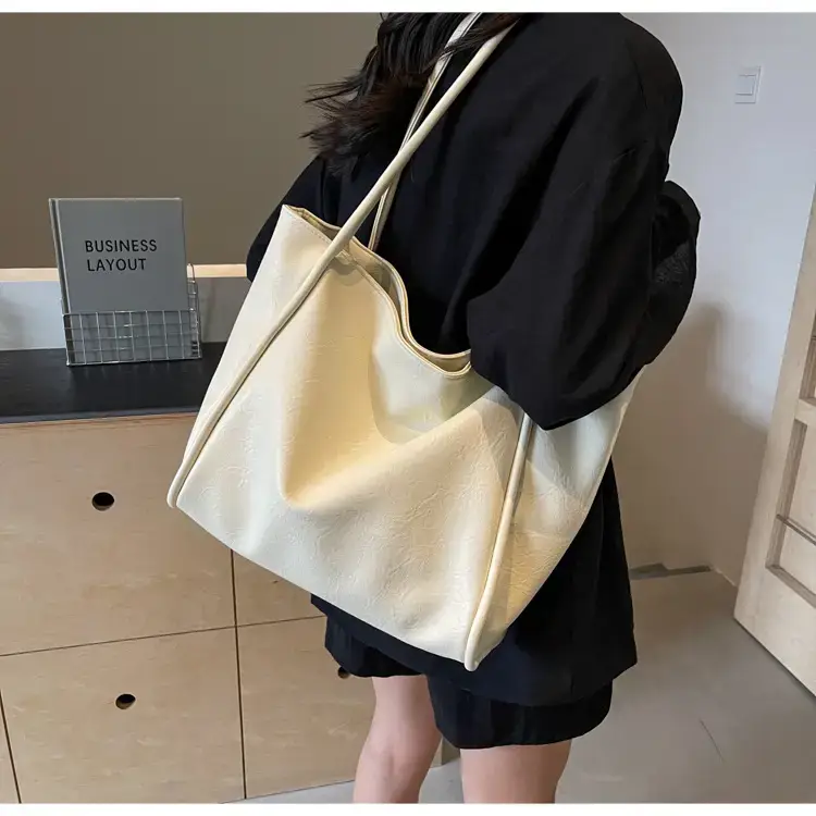 Large Capacity Retro Style Shoulder Tote Bag for Women — feature 13