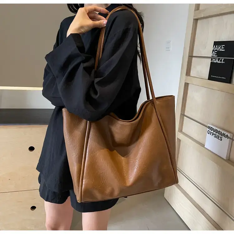 Large Capacity Retro Style Shoulder Tote Bag for Women — feature 15