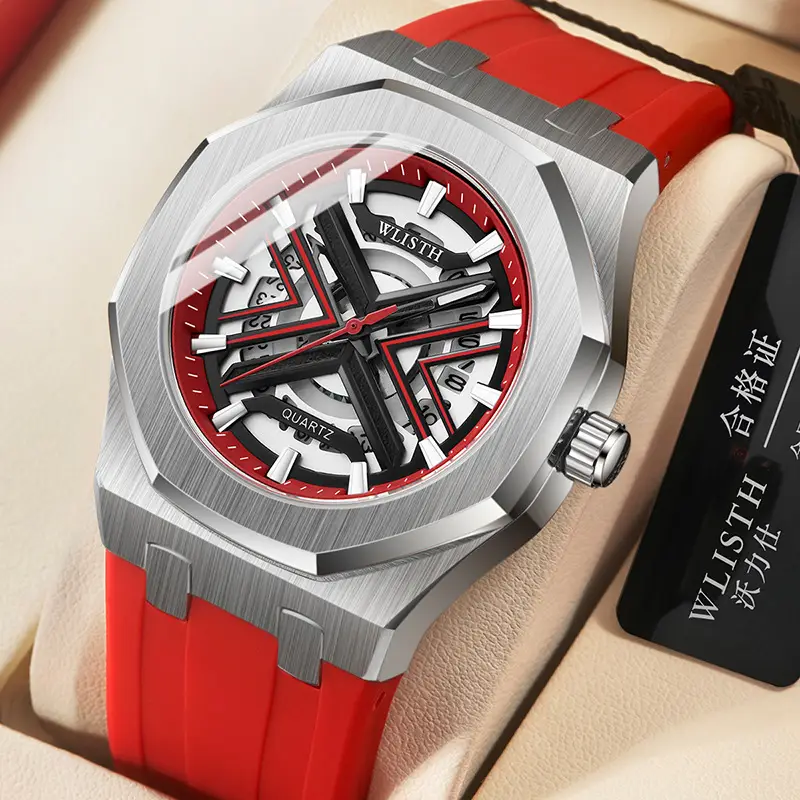Men's Luminous Quartz Sports Watch with Large Dial - Image 4
