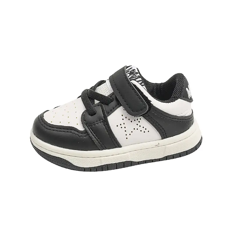 Kids Board Shoes Black White Korean Style Spring Autumn