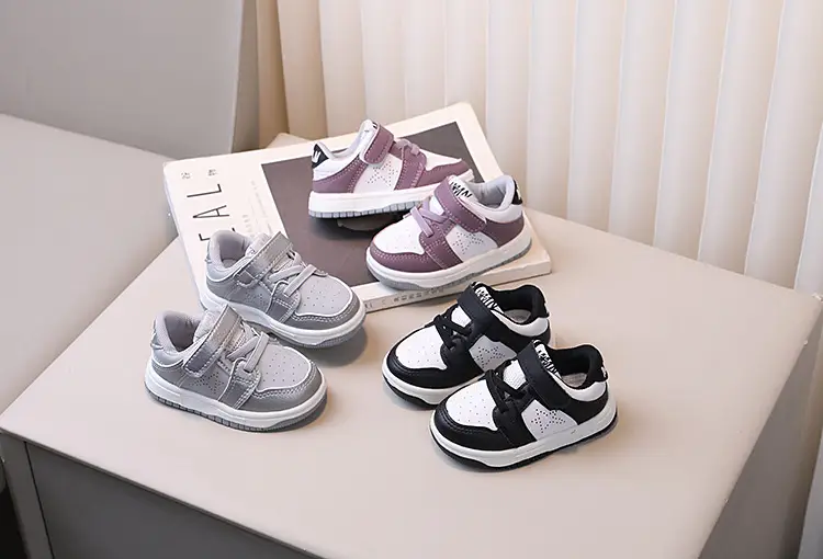 Kids Board Shoes Black White Korean Style Spring Autumn — feature 2