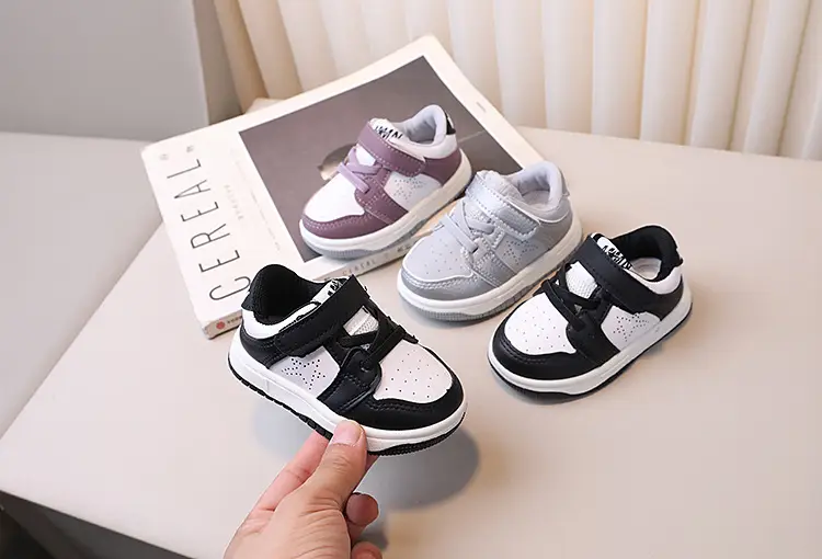 Kids Board Shoes Black White Korean Style Spring Autumn — feature 3