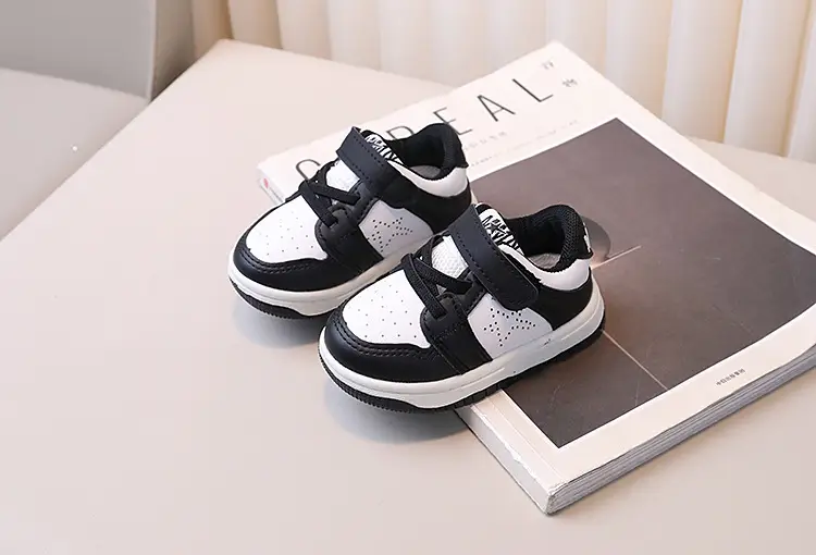 Kids Board Shoes Black White Korean Style Spring Autumn — feature 4