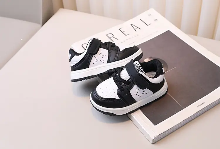 Kids Board Shoes Black White Korean Style Spring Autumn — feature 5