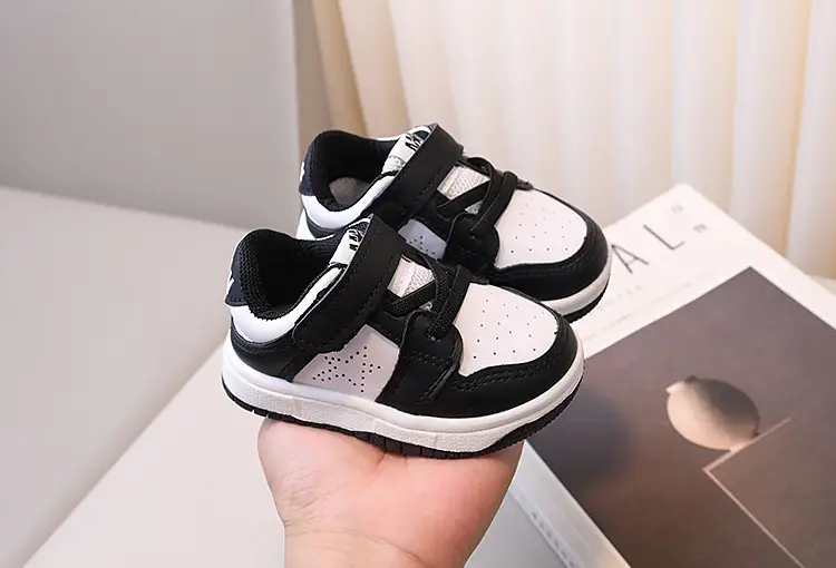 Kids Board Shoes Black White Korean Style Spring Autumn — feature 6