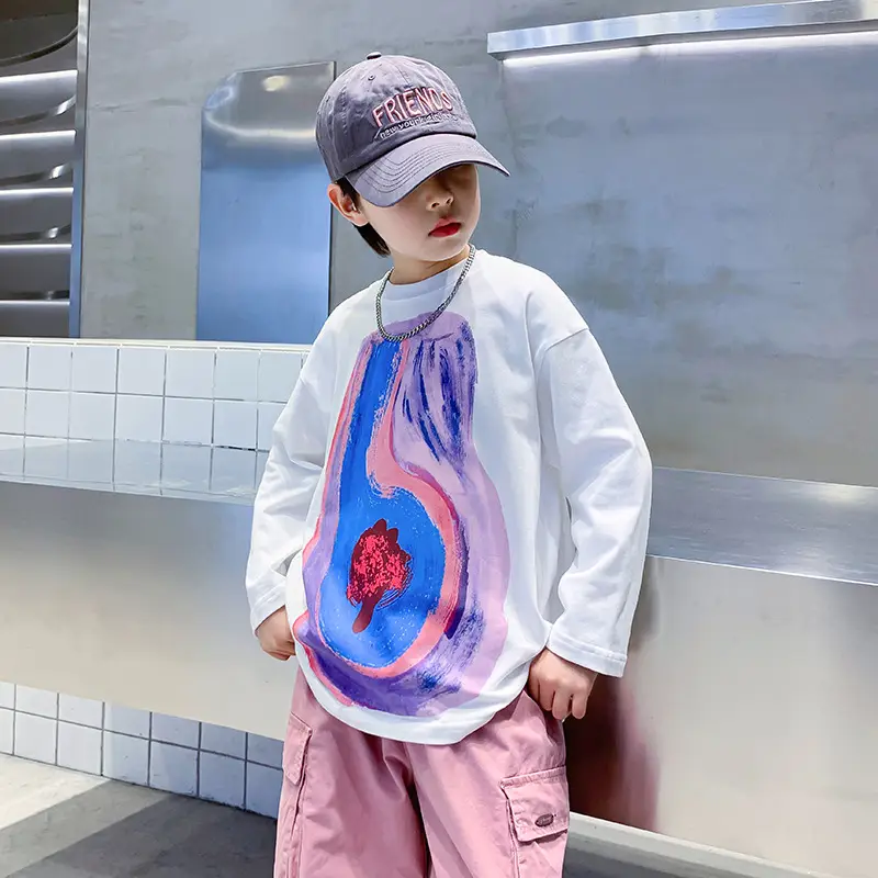 Kids Pure Cotton Autum T-Shirt with Anatomical Print - Image 3