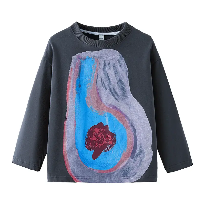 Kids Pure Cotton Autum T-Shirt with Anatomical Print - Image 6