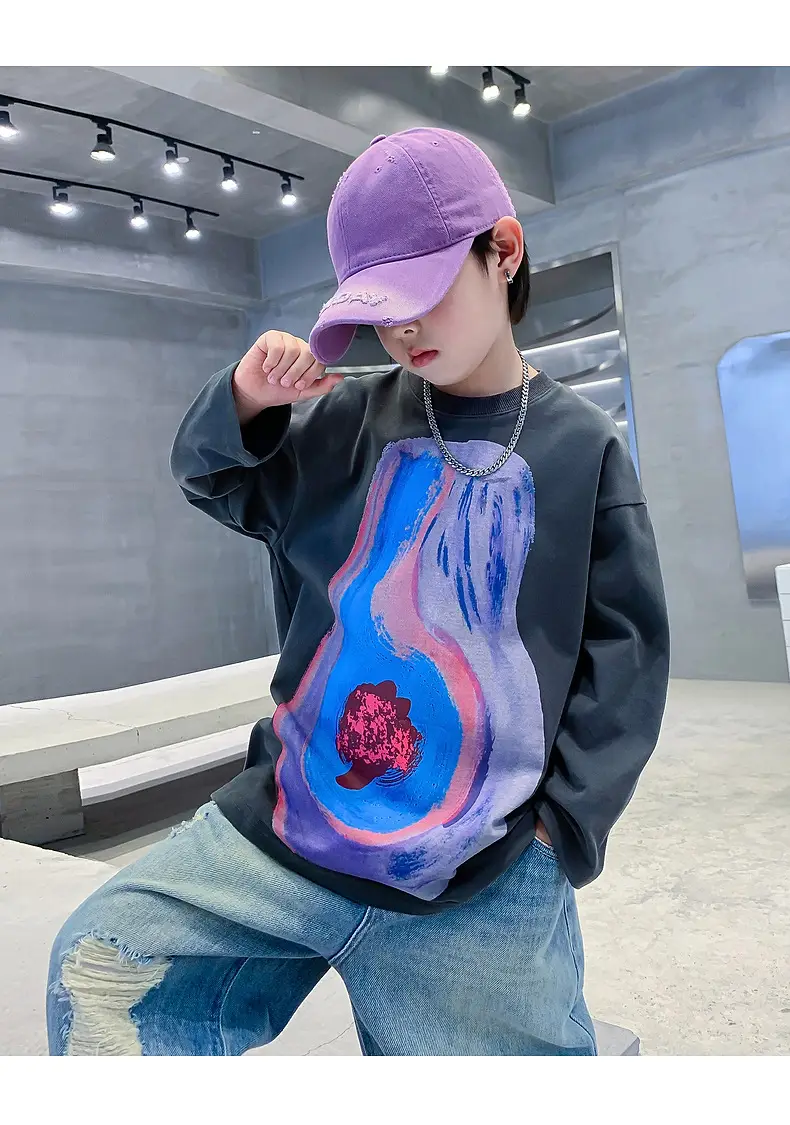 Kids Pure Cotton Autum T-Shirt with Anatomical Print — feature 25
