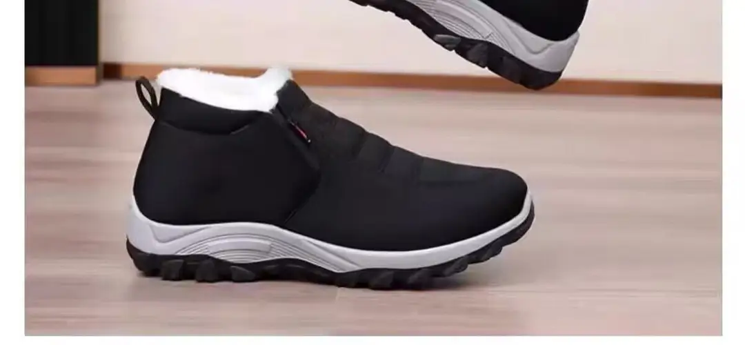 Winter New Style Cotton Shoes Unisex Sheep Wool Snow Boots fleece-lined Thickened Dad Shoes Soft Sole Warm Mother Shoes — feature 15