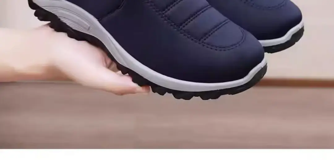 Winter New Style Cotton Shoes Unisex Sheep Wool Snow Boots fleece-lined Thickened Dad Shoes Soft Sole Warm Mother Shoes — feature 19