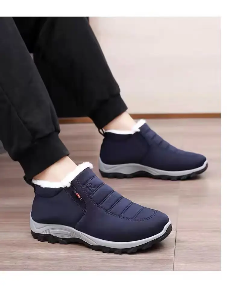 Winter New Style Cotton Shoes Unisex Sheep Wool Snow Boots fleece-lined Thickened Dad Shoes Soft Sole Warm Mother Shoes — feature 20