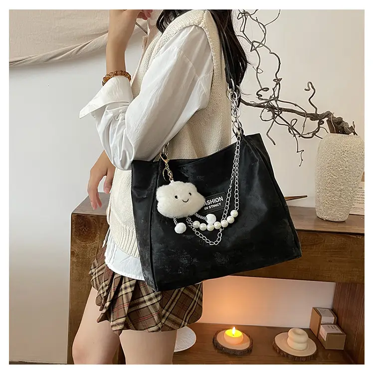 Soft PU Shoulder Bag Women Blue 2024 New — feature 17