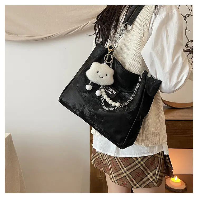 Soft PU Shoulder Bag Women Blue 2024 New — feature 18